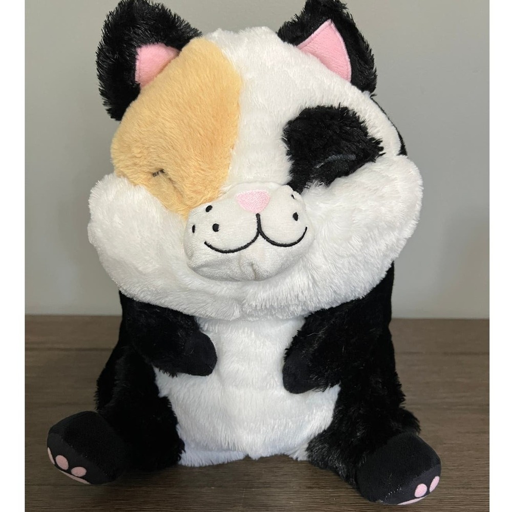 Nanco Belly Buddies Calico‎ Fat Cat Plush Stuffed Animal Toy